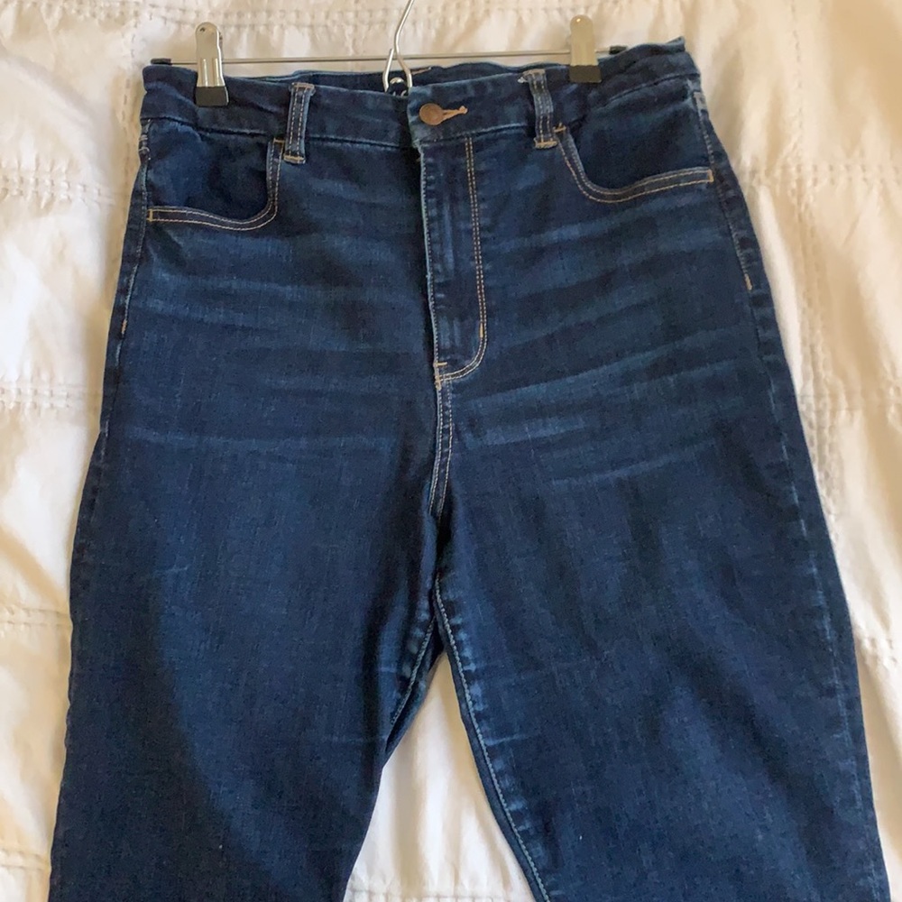 American Eagle Next Level Stretch Skinny Jeans in Medium Blue